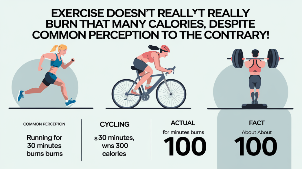 Exercise Doesn't Really Burn That Many Calories, Despite Common Perception to the Contrary!