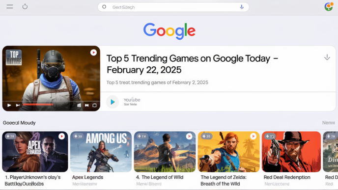 Top Trending Games on Google Today – February 22, 2025